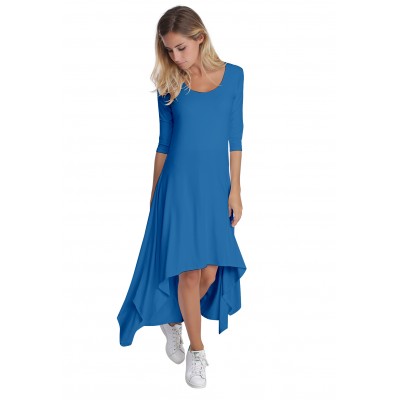 Robe déstructurée manches 3-4 en modal ANEMONE