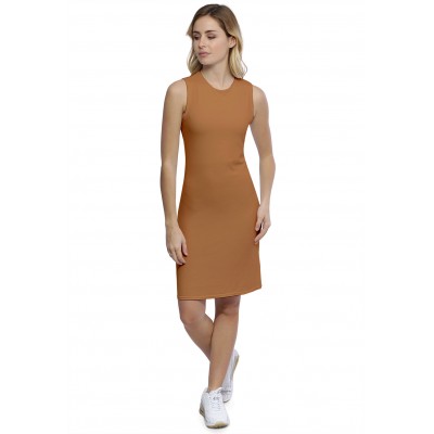 Robe débardeur col ras du cou doublée devant en modal KATIA1
