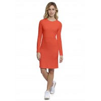 Robe ras du cou doublée devant manches longues en modal KATIA20