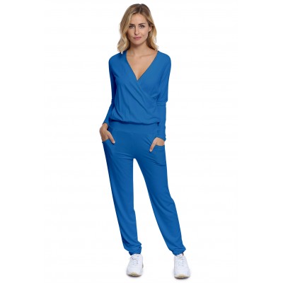 Combinaison pantalon taille élastique en maille modal PLUME