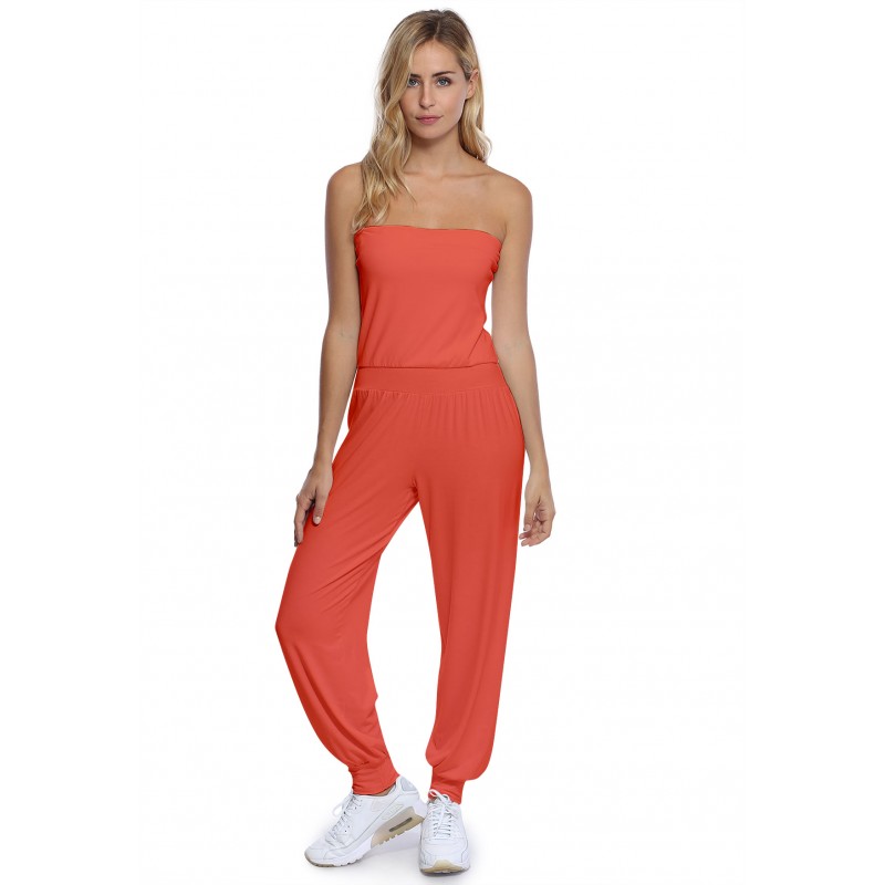 Combinaison bustier bandeau pantalon taille ruban en modal MAILY