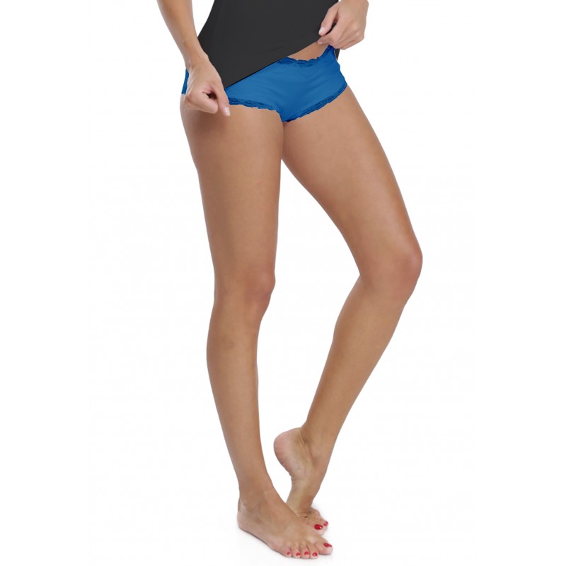 Shorty culotte finition dentelle en modal FUN Shorty culotte finition dentelle en modal FUN