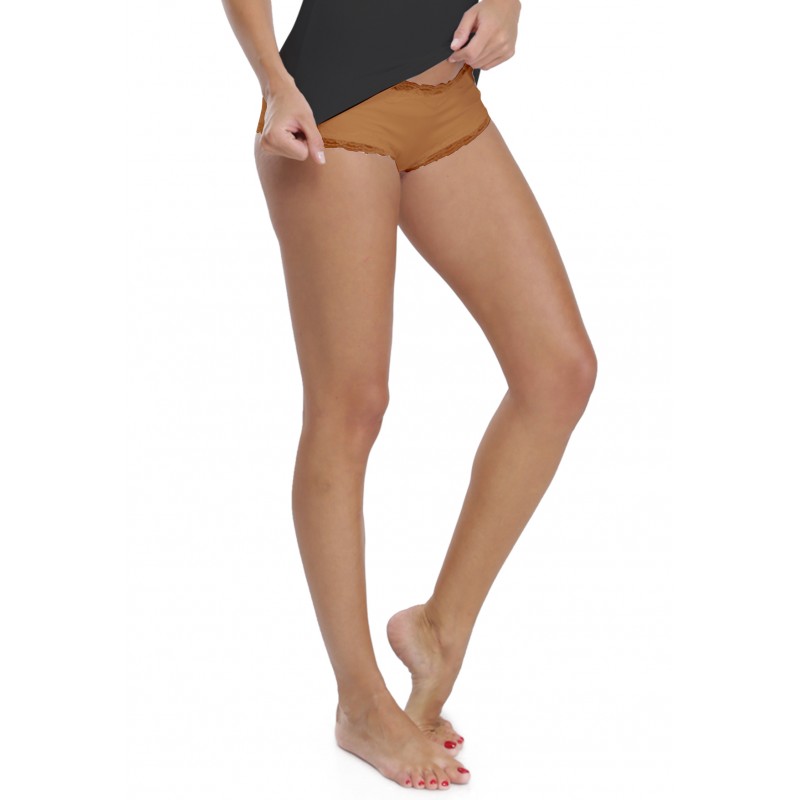 Shorty culotte finition dentelle en modal FUN Shorty culotte finition dentelle en modal FUN