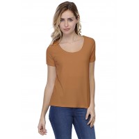 T-shirt coupe droite col rond doublé devant manches courtes BIKI03