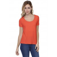 T-shirt coupe droite col rond doublé devant manches courtes BIKI03