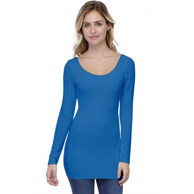 T-shirt long col danseuse manches longues en modal ROXANE10