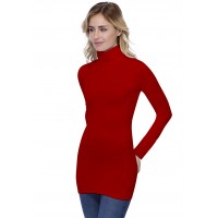 T-shirt long col roulé manches longues en modal CINDY10