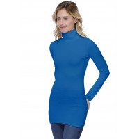 T-shirt long col roulé manches longues en modal CINDY10