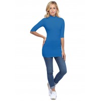 Tee-shirt long col montant et manches 3-4 en modal PENNY09