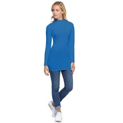 Tee-shirt long col montant et manches longues en modal PENNY10