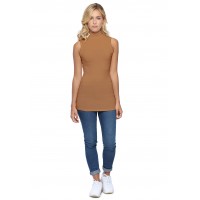 Débardeur long col montant en maille modal PENNY06