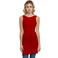 Tunique débardeur col bateau doublée devant en modal DORIS11