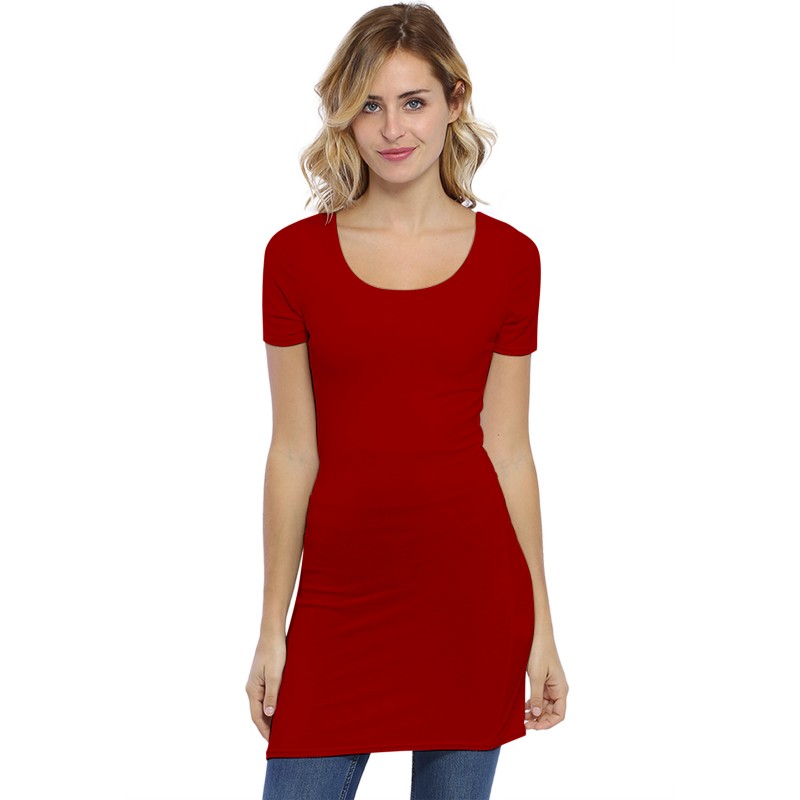 Tunique col danseuse manches courtes en modal ROXANE13