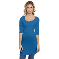 Tunique col danseuse manches 3-4 en modal ROXANE14