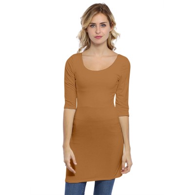 Tunique col danseuse manches 3-4 en modal ROXANE14