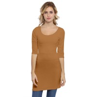 Tunique col danseuse manches 3-4 en modal ROXANE14