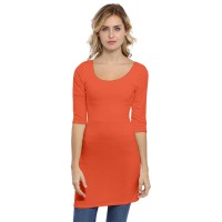 Tunique col danseuse manches 3-4 en modal ROXANE14