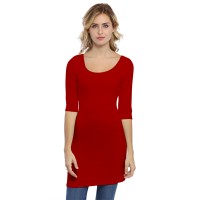 Tunique col danseuse manches 3-4 en modal ROXANE14