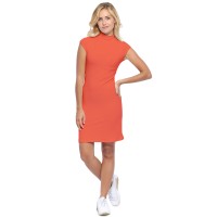 Robe col montant manches courtes capes en modal PENNY17