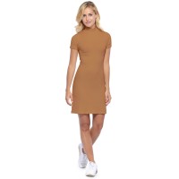 Robe col montant manches courtes en modal PENNY18
