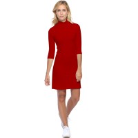 Robe col montant manches 3-4 en modal PENNY19