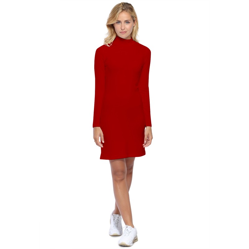 Robe col montant manches longues en maille modal PENNY20 Robe col montant manches longues en maille modal PENNY20
