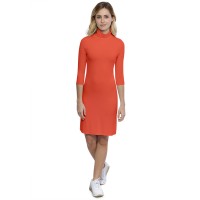 Robe col roulé manches 3-4 en modal CINDY19