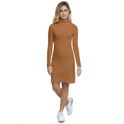 Robe col roulé manches longues en modal CINDY20