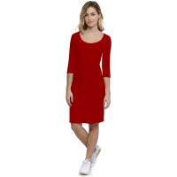 Robe col danseuse manches 3-4 en modal ROXANE19