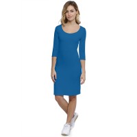 Robe col danseuse manches 3-4 en modal ROXANE19