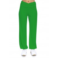 Pantalon coupe fluide taille élastique avec fronces en maille modal SALLY