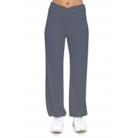Pantalon coupe fluide taille élastique avec fronces en maille modal SALLY