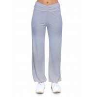 Pantalon coupe fluide taille élastique avec fronces en maille modal SALLY