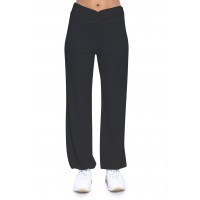 Pantalon coupe fluide taille élastique avec fronces en maille modal SALLY