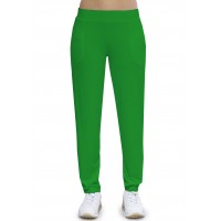 Pantalon coupe fluide taille élastique avec poches en maille modal AURELIE