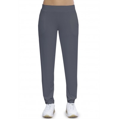 Pantalon coupe fluide taille élastique avec poches en maille modal AURELIE