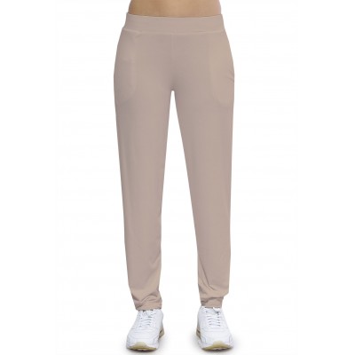 Pantalon coupe fluide taille élastique avec poches en maille modal AURELIE