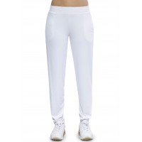 Pantalon coupe fluide taille élastique avec poches en maille modal AURELIE