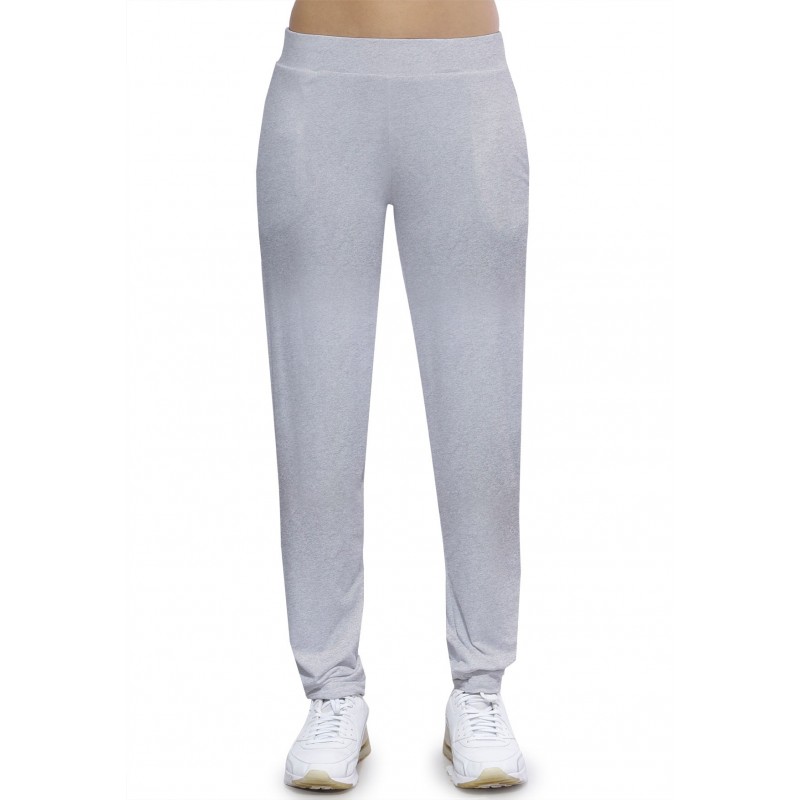 Pantalon coupe fluide taille élastique avec poches en maille modal AURELIE Pantalon coupe fluide taille élastique avec poches en maille modal AURELIE
