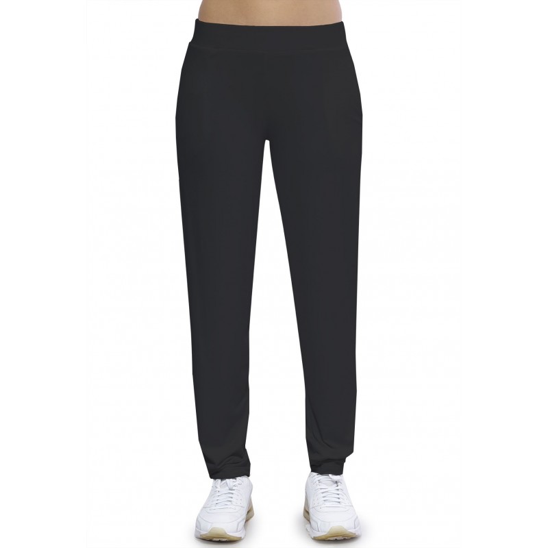 Pantalon coupe fluide taille élastique avec poches en maille modal AURELIE Pantalon coupe fluide taille élastique avec poches en maille modal AURELIE