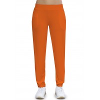 Pantalon coupe fluide taille élastique avec poches en maille modal AURELIE