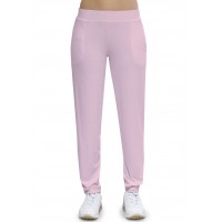 Pantalon coupe fluide taille élastique avec poches en maille modal AURELIE