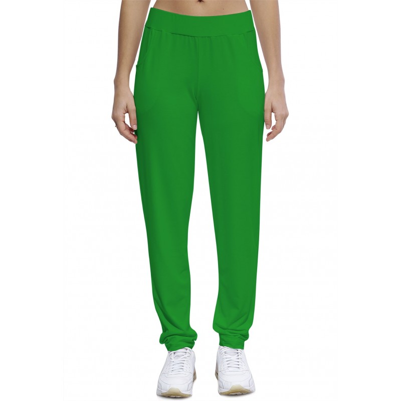 Pantalon coupe fluide taille élastique avec poches en maille modal JOELLE Pantalon coupe fluide taille élastique avec poches en maille modal JOELLE