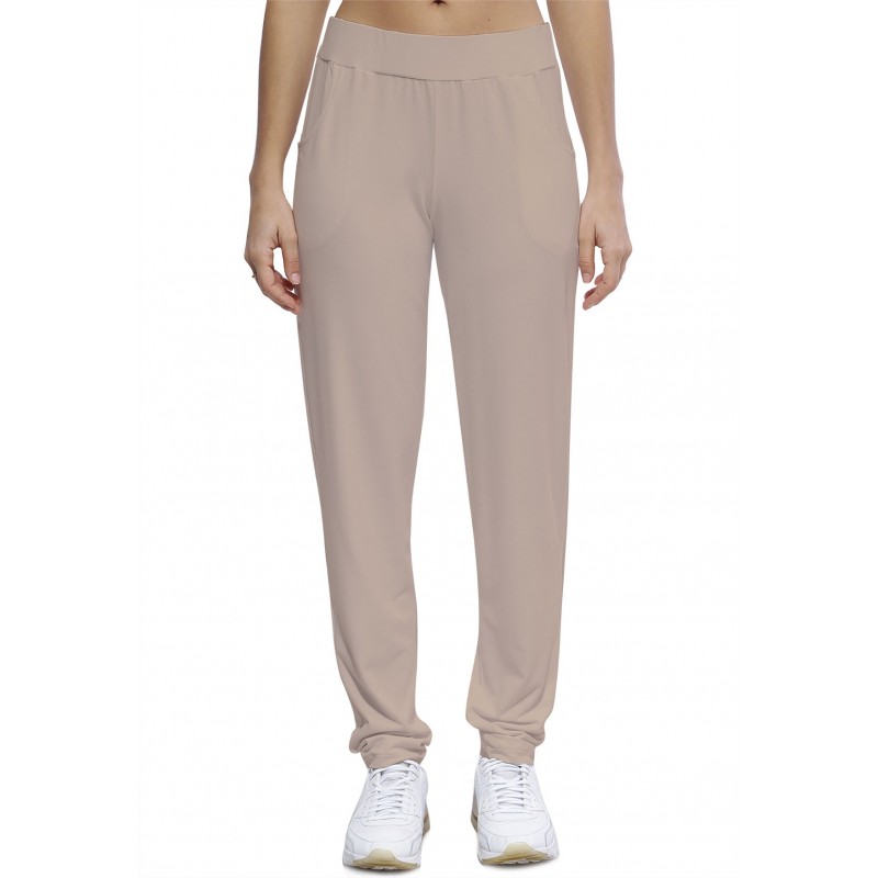 Pantalon coupe fluide taille élastique avec poches en maille modal JOELLE Pantalon coupe fluide taille élastique avec poches en maille modal JOELLE