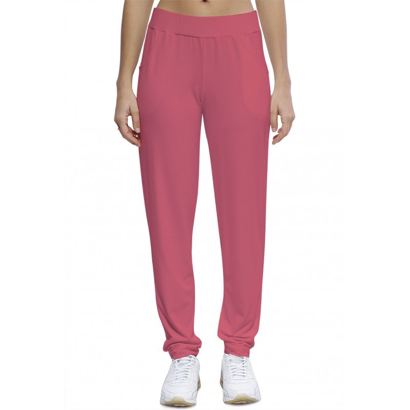 Pantalon coupe fluide taille élastique avec poches en maille modal JOELLE Pantalon coupe fluide taille élastique avec poches en maille modal JOELLE