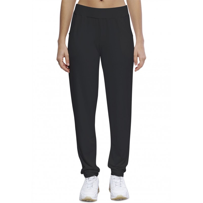 Pantalon coupe fluide taille élastique avec poches en maille modal JOELLE Pantalon coupe fluide taille élastique avec poches en maille modal JOELLE