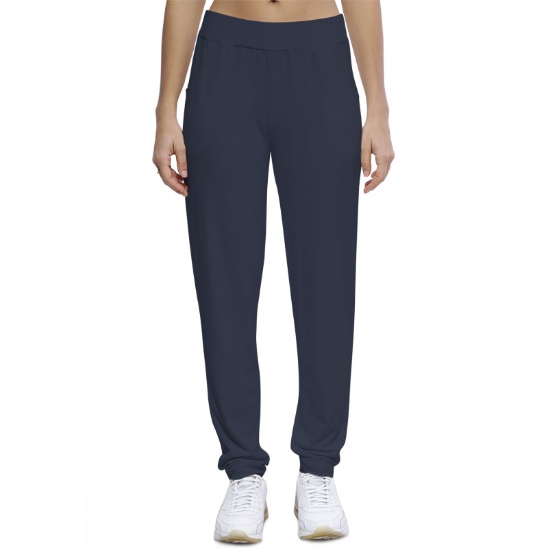 Pantalon coupe fluide taille élastique avec poches en maille modal JOELLE Pantalon coupe fluide taille élastique avec poches en maille modal JOELLE
