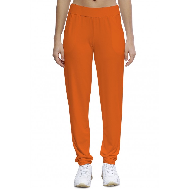 Pantalon coupe fluide taille élastique avec poches en maille modal JOELLE Pantalon coupe fluide taille élastique avec poches en maille modal JOELLE