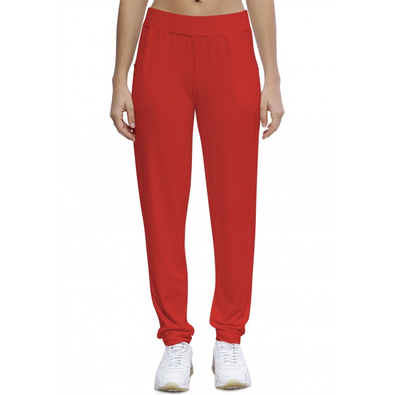 Pantalon coupe fluide taille élastique avec poches en maille modal JOELLE Pantalon coupe fluide taille élastique avec poches en maille modal JOELLE