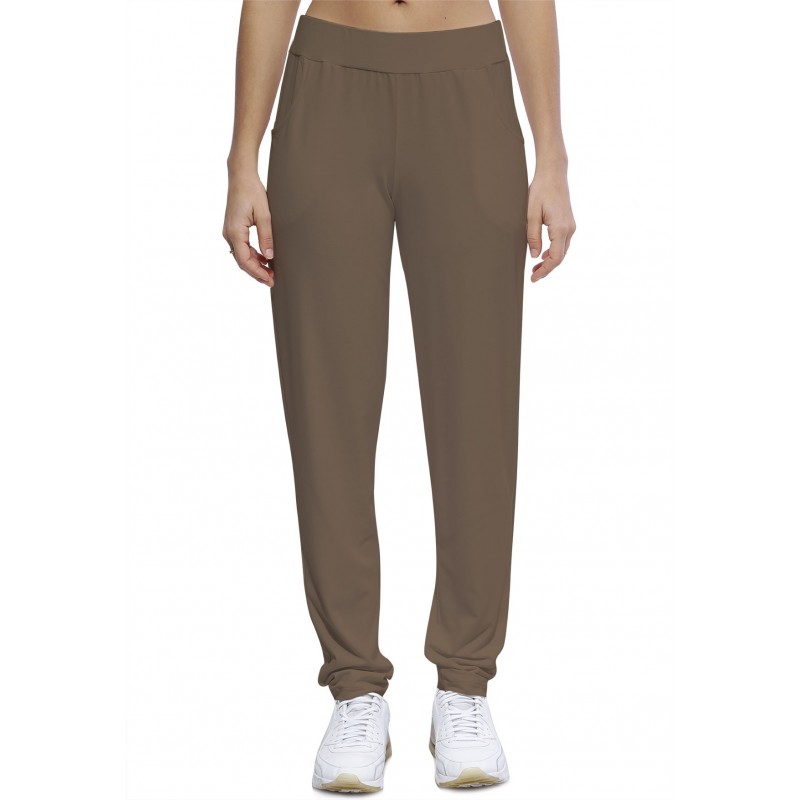 Pantalon coupe fluide taille élastique avec poches en maille modal JOELLE Pantalon coupe fluide taille élastique avec poches en maille modal JOELLE